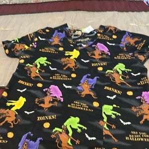 Scooby Doo Halloween scrub top